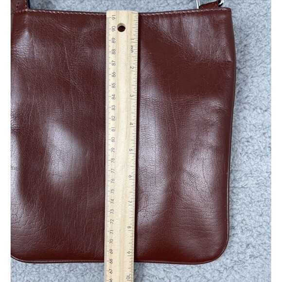 Stauer Handbag Womens Brooklyn Luxury Italian Leather Crossbody Hip Bag Brown - Picture 6 of 10